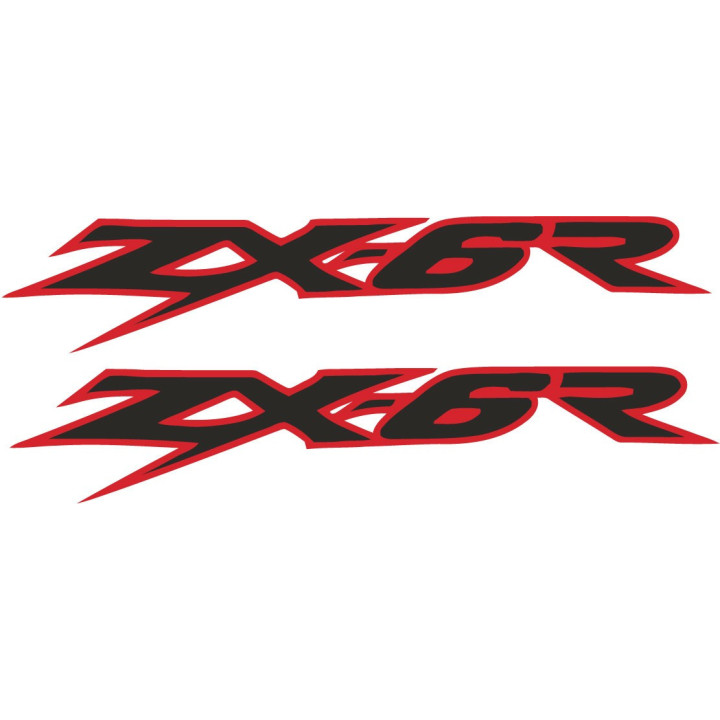 Kawasaki Ninja ZX-6R Red Stickers – Supersport Bodywork Decals (2-Pack)