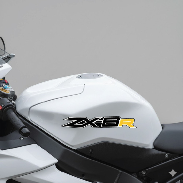 Kawasaki Ninja Zx 6r Yellow Stickers Decals - DecalsHouse