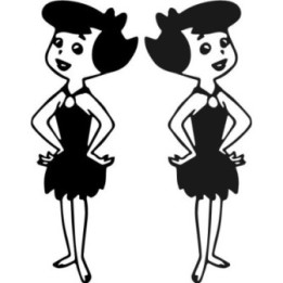 Betty Rubble Stickers – Flintstones Decals (2-Pack)