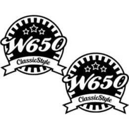 Kawasaki W650 Stickers – Café Racer Classic Retro Decals (2-Pack)
