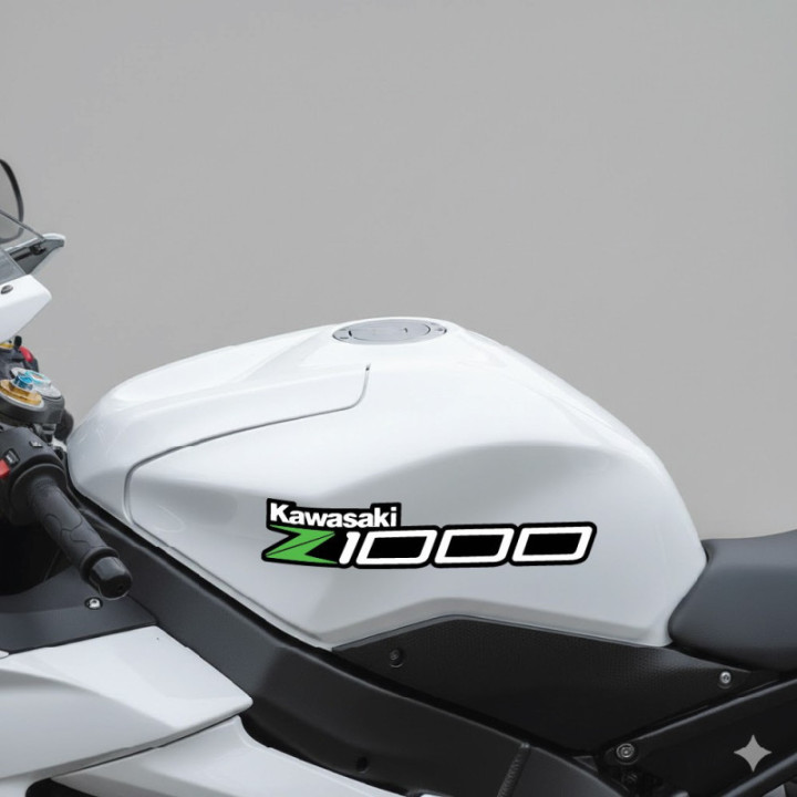 Kawasaki Z 1000 Green Style 2 Stickers Decals - DecalsHouse