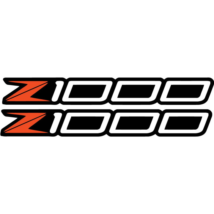 Kawasaki Z 1000 Orange Stickers Decals - DecalsHouse