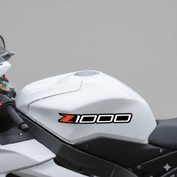 Kawasaki Z 1000 Orange Stickers Decals - DecalsHouse