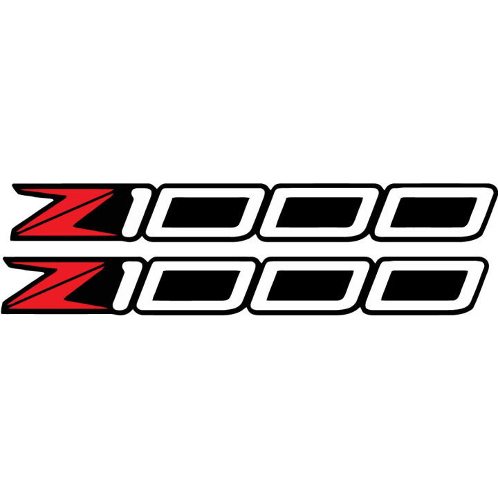 Kawasaki Z 1000 Red Stickers Decals - DecalsHouse