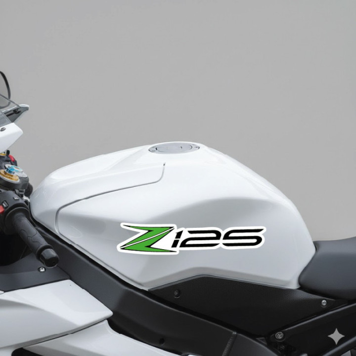 Kawasaki Z125 Stickers – Style 2 Naked Bike Decals (2-Pack)