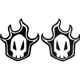 Bleach Hollow Skull Stickers – Ichigo Anime Decals (2-Pack)