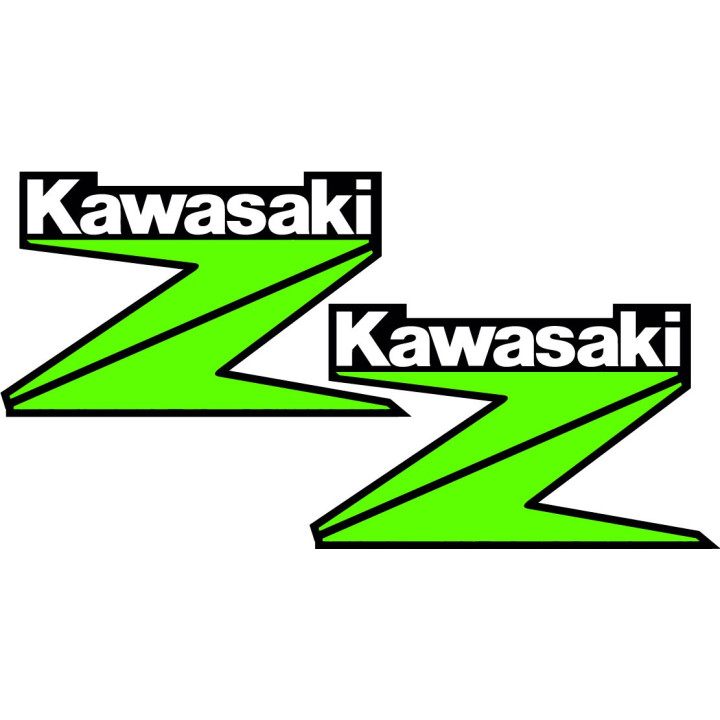 Kawasaki Z Logo Stickers Style 23 – Naked Bike Decals (2-Pack) | DecalsHouse