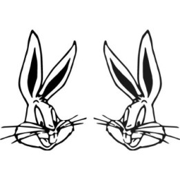 Bugs Bunny Stickers – Looney Tunes Decals (2-Pack)