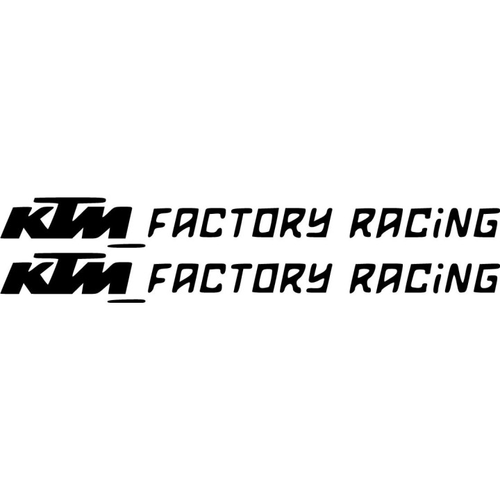 KTM Factory Racing Stickers – Enduro MX Motorcycle Decals (2-Pack)