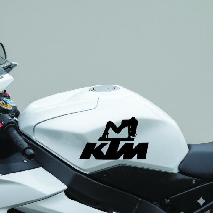 KTM Girl Stickers – Motocross Enduro Custom Decals (2-Pack)