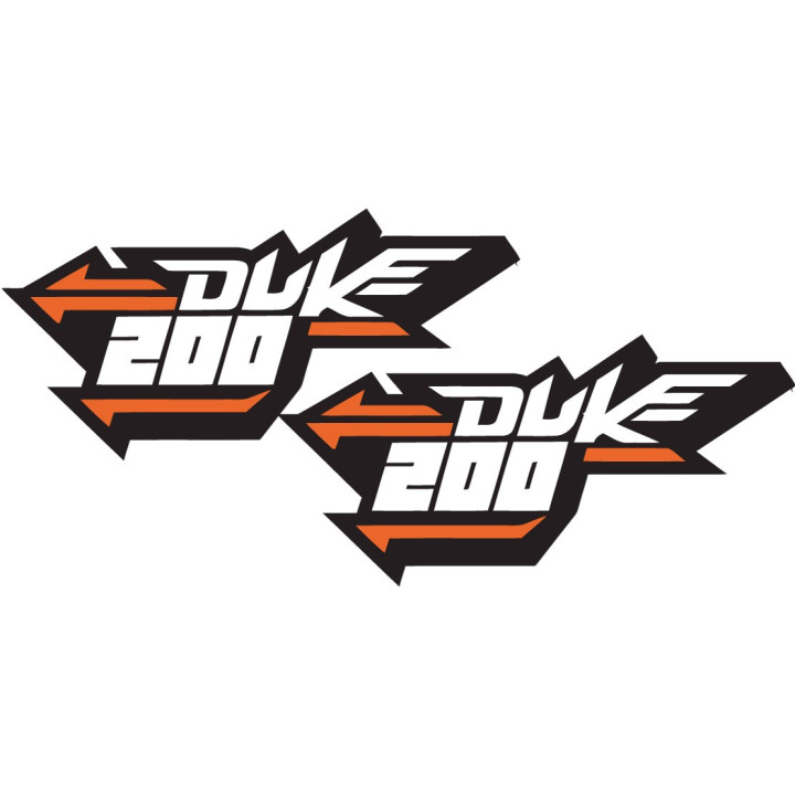 Ktm Duke 200 Style 2 Stickers Decals - DecalsHouse