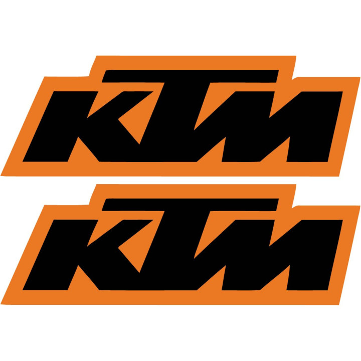 KTM Stickers Style 5 - Motorcycle Logo Bodywork Decals (2-Pack)