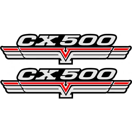 2x Honda Cx 500 Stickers...