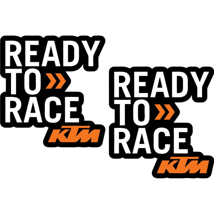 KTM Ready To Race Stickers – Super Duke EXC Decals (2-Pack)