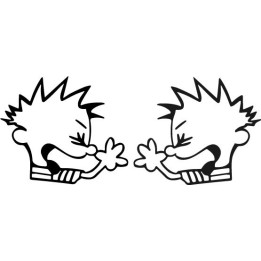 Calvin Booger Stickers – Funny Comic Character Decals (2-Pack)