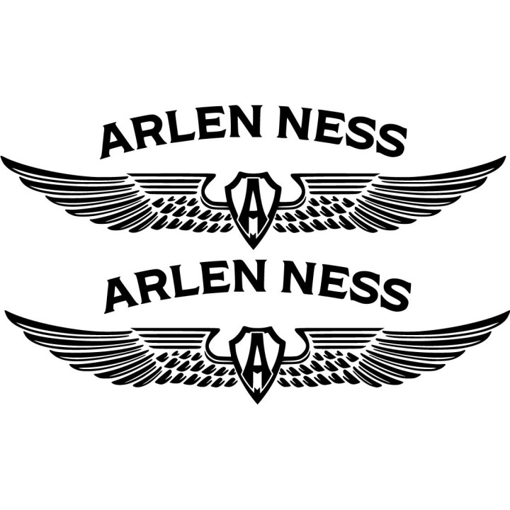 Arlen Ness Logo Die Cut Style 2 Stickers Decals - DecalsHouse