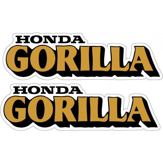 2x Honda Gorilla Stickers...