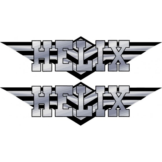 2x Honda Helix Stickers Decals