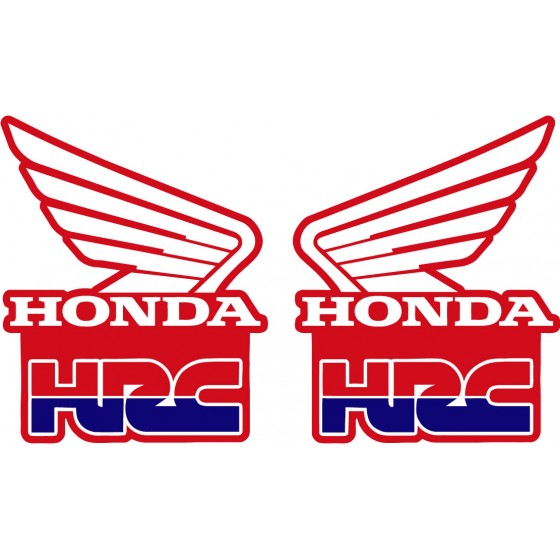2x Honda Hrc Wings Stickers...