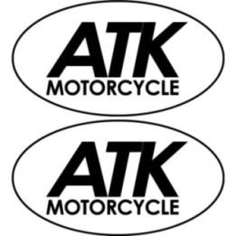 Atk Logo Die Cut Oval Stickers Decals - DecalsHouse