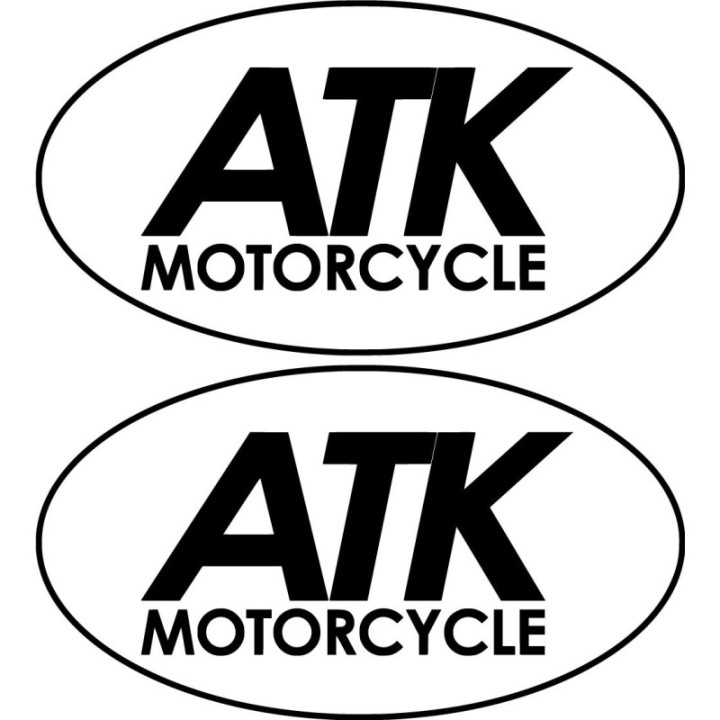 Atk Logo Die Cut Oval Stickers Decals - DecalsHouse