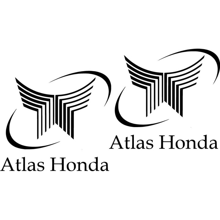 Atlas Honda Logo Die Cut Stickers Decals - DecalsHouse