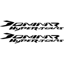 Bajaj Dominar Hyper Tours Die Cut Lettering Stickers Decals - DecalsHouse