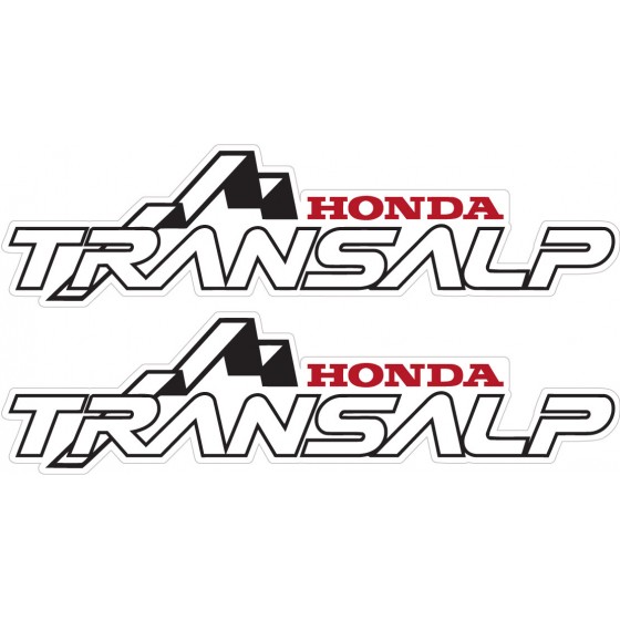 2x Honda Transalp Stickers...