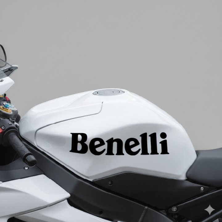 Benelli Die Cut Lettering Style 2 Stickers Decals - DecalsHouse