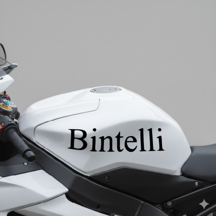 Bintelli Die Cut Lettering Stickers Decals - DecalsHouse