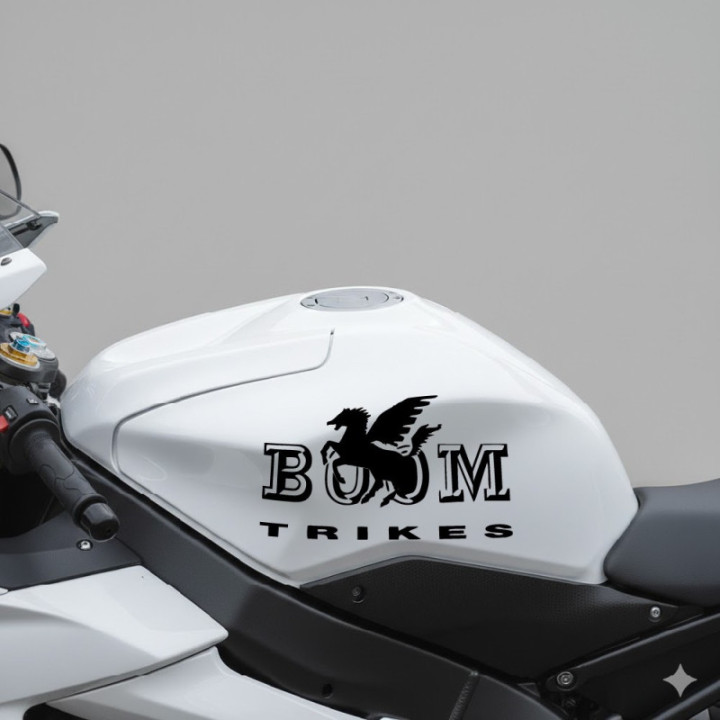 Boom Trikes Logo Die Cut Stickers Decals - DecalsHouse