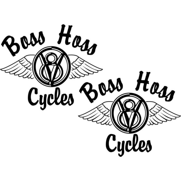 Boss Hoss Logo Die Cut Stickers Decals - DecalsHouse