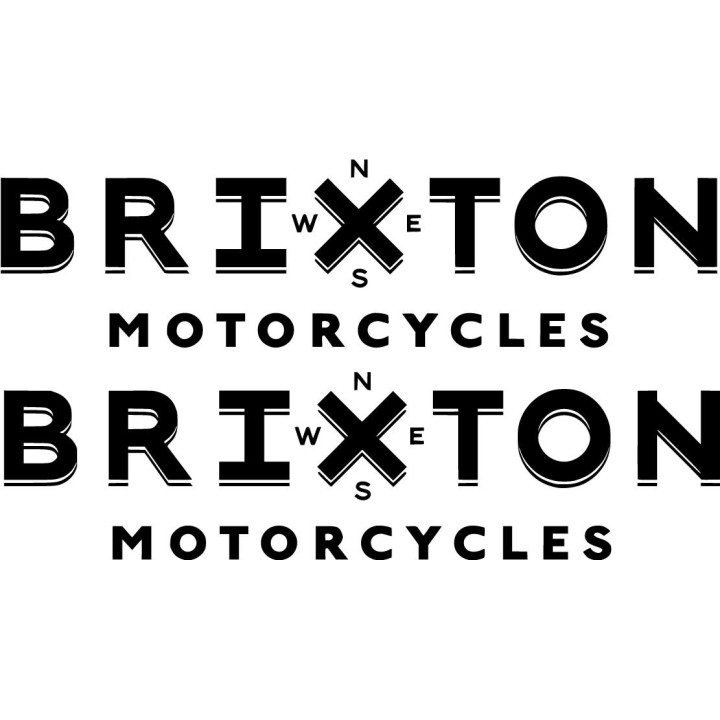 Brixton Logo Die Cut Stickers Decals - DecalsHouse