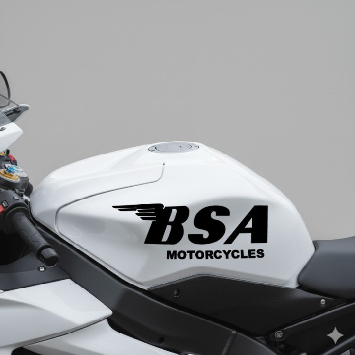 Bsa Motorcycles Logo Die Cut Stickers Decals - DecalsHouse