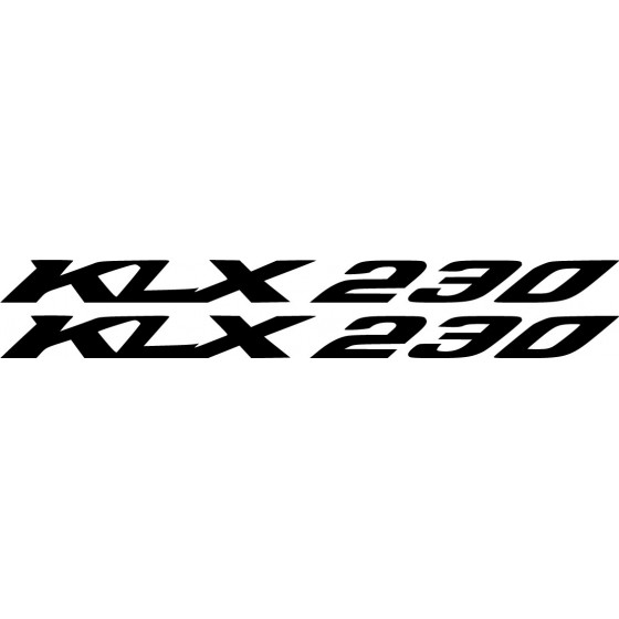 2x Kawasaki Klx 230 Die Cut...
