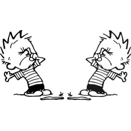 Calvin & Hobbes Calvin Stickers – Comic Decals (2-Pack)