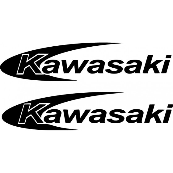 2x Kawasaki Logo Die Cut...