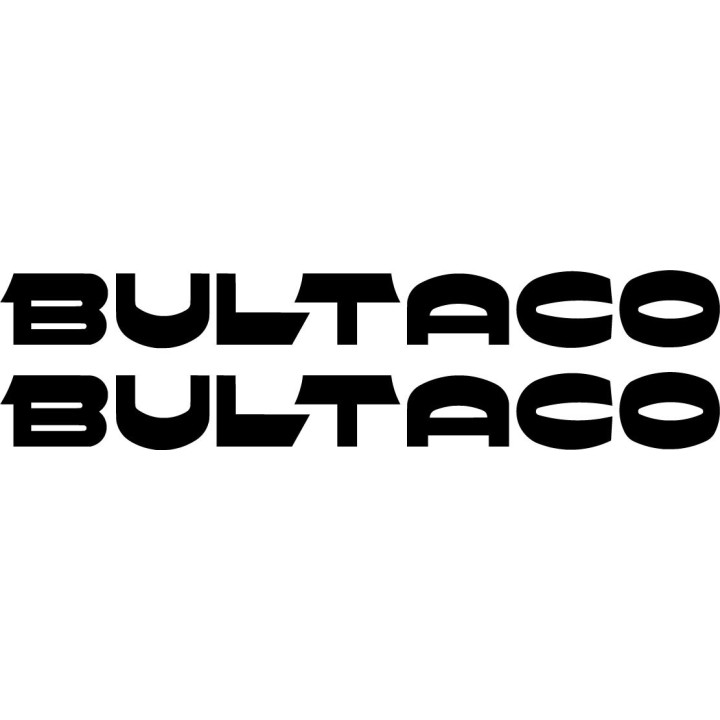 Bultaco Logo Lettering Die Cut Stickers Decals - DecalsHouse