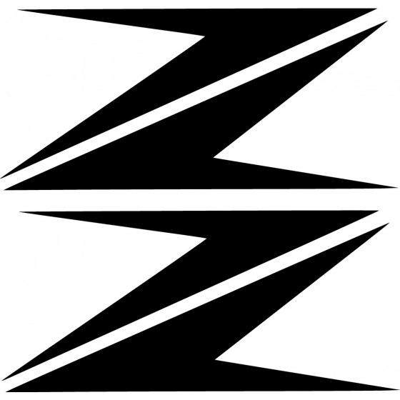 2x Kawasaki Z Logo Die Cut...
