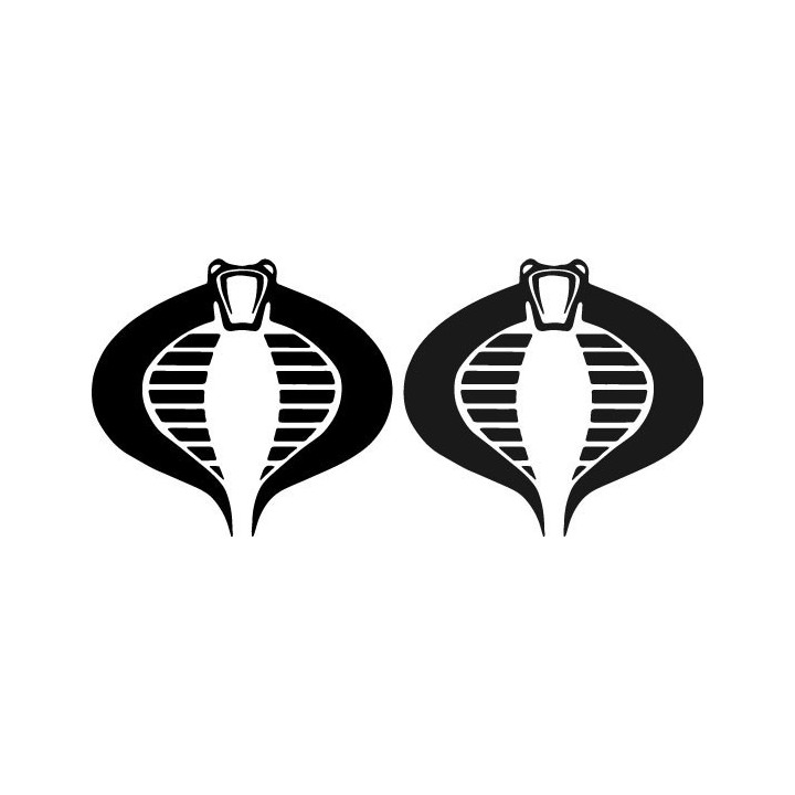 G.I. Joe Cobra Commander Stickers – Logo Decals (2-Pack)