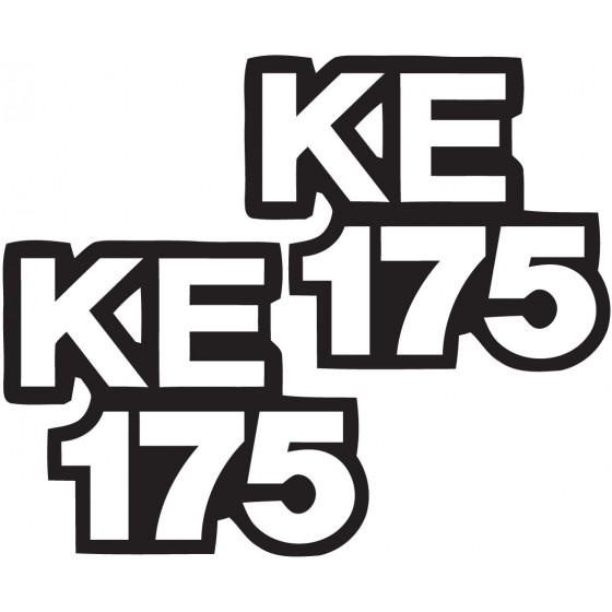 2x Kawasaki Ke 175 Stickers...