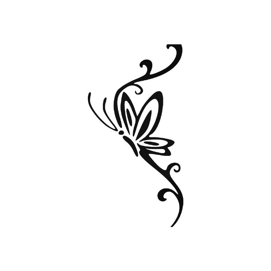 Buy Butterfly Tribal Decal Sticker 1 Online