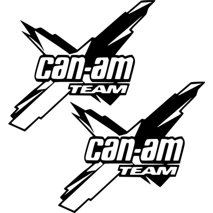 Can Am Team Logo Die Cut Style 3 Stickers Decals - DecalsHouse