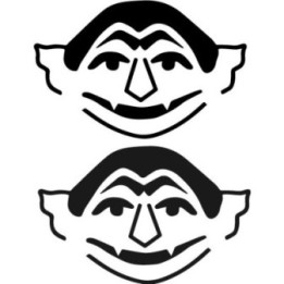 Count von Count Stickers – Sesame Street Decals (2-Pack)