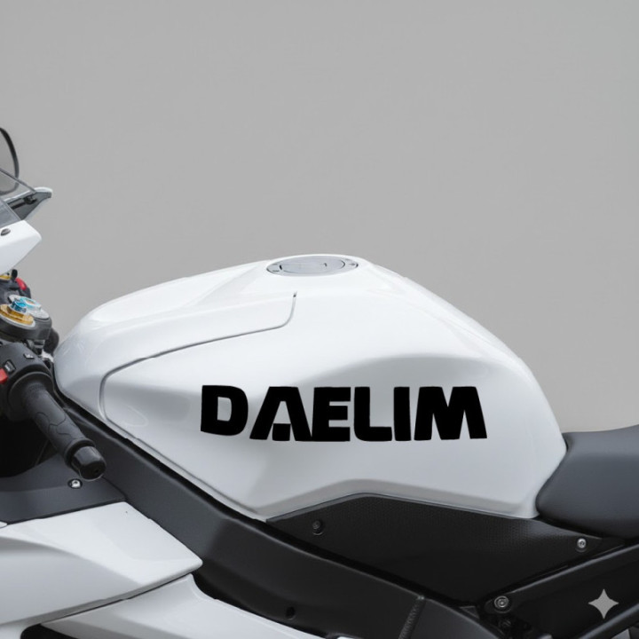 Daelim Lettering Die Cut Style 2 Stickers Decals - DecalsHouse
