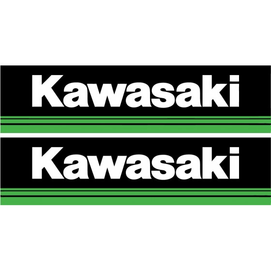 2x Kawasaki Logo Style 3...