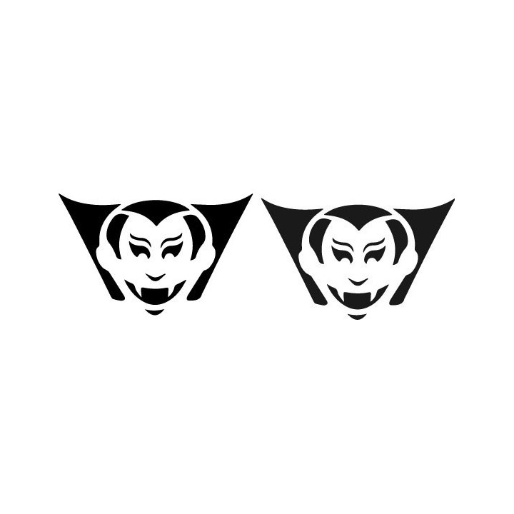 Vampire Stickers – Dracula Gothic Halloween Decals (2-Pack)