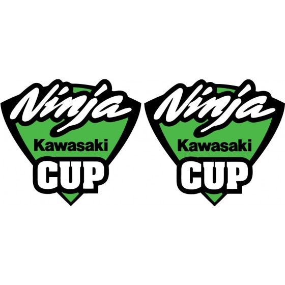 2x Kawasaki Ninja Cup Badge...