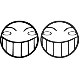 Ed Smile Stickers – Ed Edd n Eddy Decals (2-Pack)