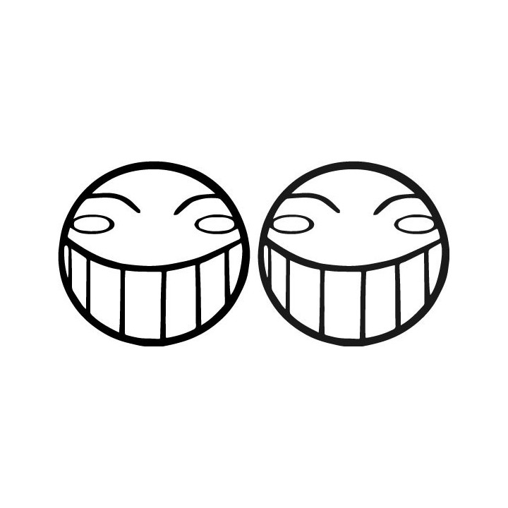 Ed Smile Stickers – Ed Edd n Eddy Decals (2-Pack)